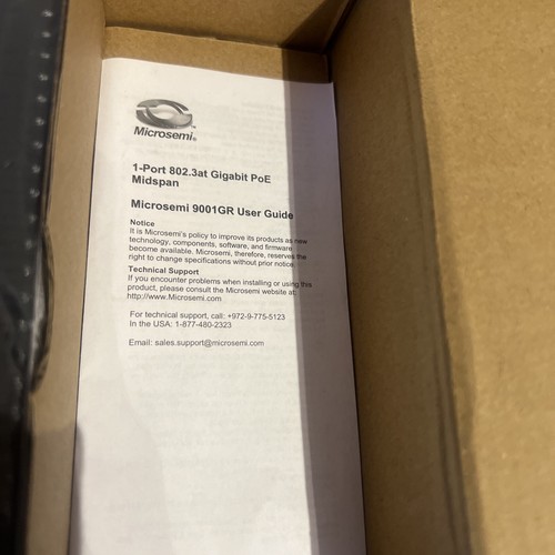 Microsemi 9001GR PoE Injector PD-9001GR/AT/AC 802.3at 30W NEW - Picture 2 of 6