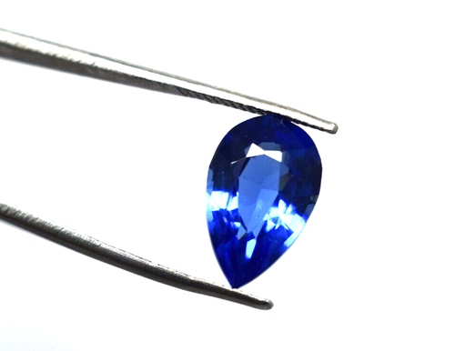 Edelstein natürlicher blauer Saphir Ring Saphir blauer Saphir 5,75 ct Birnenschliff - Bild 2 von 4