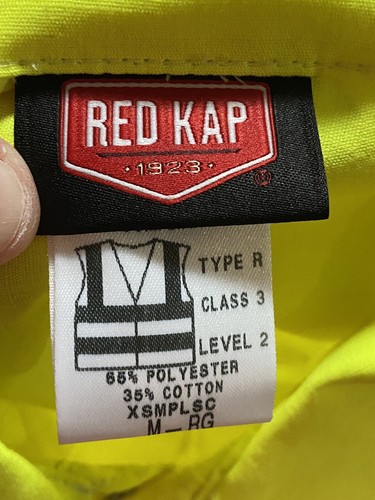 Red Kap Hi Vis Reflective Visibility Work Jacket Type R Class 3 Level 2 Medium - Picture 10 of 12