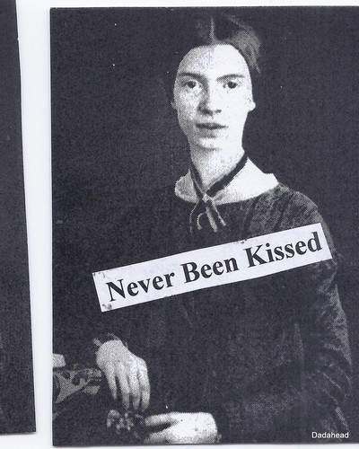 "NEVER BEEN KISSED" Emily Dickinson FREE SHIPPING Recluse Original ACEO