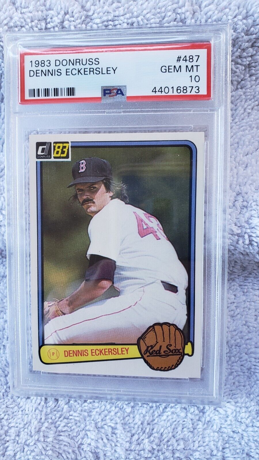 1983 Donruss Baseball Card #487 Dennis Eckersley - HOF - Bosox - PSA 10 GEM MINT