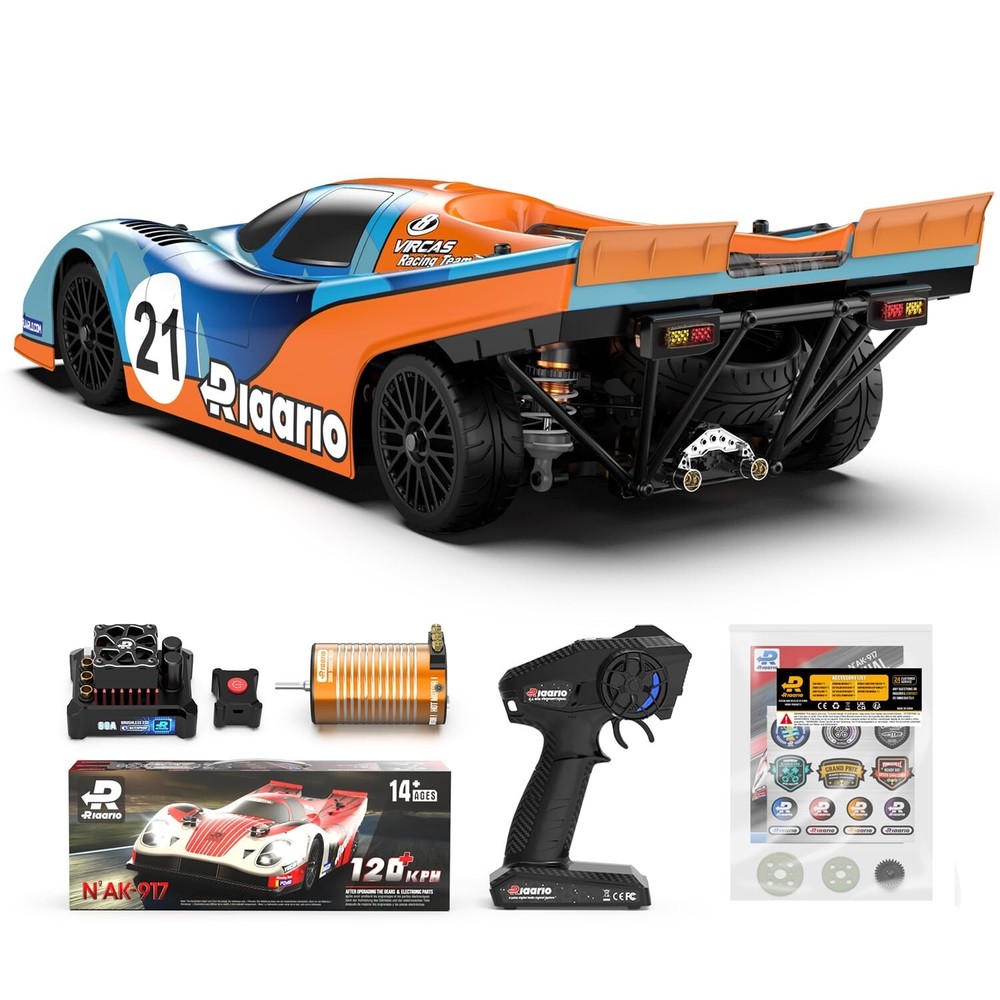 1:10 Scale 75MPH Brushless RC Car for Adults - 4X4 Fast RTR On-Road Race Vehicle