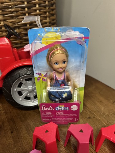 Barbie Sweet Orchard Farm Red Tractor, Animal, Dolls Lot - Picture 4 of 8