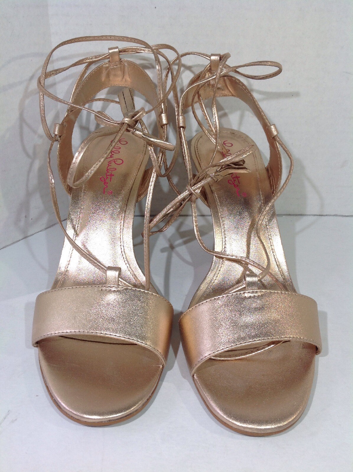 Lilly Lilly Lilly Pulitzer Women's Size 8.5 Aria gold Metallic Lace Up Wedge Heels ZZ-755 59da89 Lilly Lilly Lilly Pulitzer Women's Size 8.5 Aria gold Metallic Lace Up Wedge Heels ZZ-755 59da89