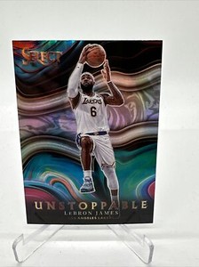 2021-22 Select Lebron James Unstoppable Silver Prizm SP #5 Lakers