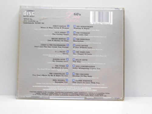 CD de canciones de amor de los años 60 - Imagen 2 de 2
