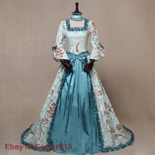 Women retro Medieval Victorian Dress Renaissance Ball Gowns Dresses Costume