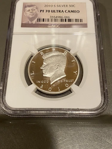 2010 S Kennedy Half Dollar SILVER NGC PF 70 Ultra CAMEO 
