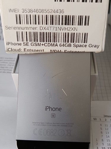 Apple iPhone SE A1723 (CDMA | GSM) - 64GB - Space Grau (Ohne Simlock) - Bild 3 von 4