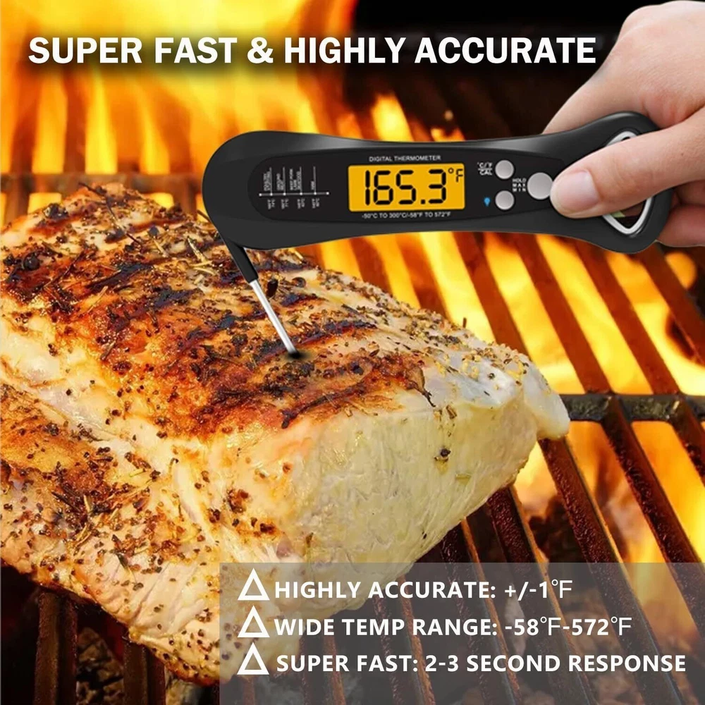 Meat Thermometer Digital Instant Read Meat ThermometerI for Grill and Cooking...