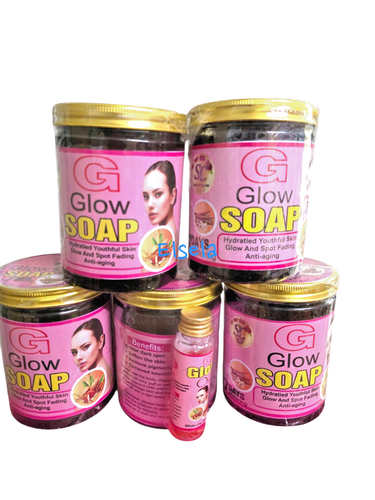 G GLOW SOAP 500g & 30ml OIL 2in1 Youthful Skin Glow,Spot Fading & Anti aging x1. - Picture 3 of 3