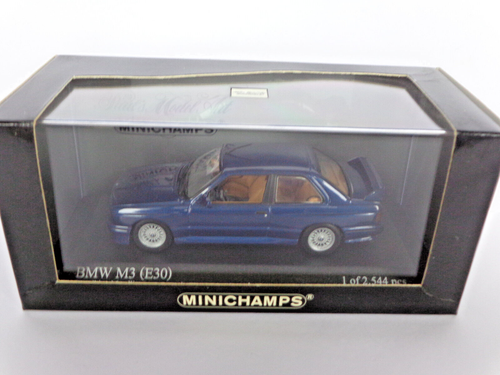 Minichamps 1:43; BMW M3 E30 blau 1987 in OVP