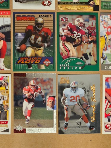 Lot 72 San Francisco 49ers Football Cards No Duplicates Montana Young RIce Gore - Imagen 17 de 17