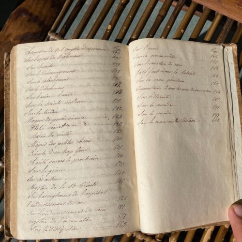 Handwritten French Book Manuscript Christinatity Over 600 Pages 1850 - Picture 18 of 22