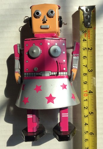 Venus Robot Retro Wind up 2011 Pink Mrs. Woman Bot with box MS-461 - Picture 5 of 11
