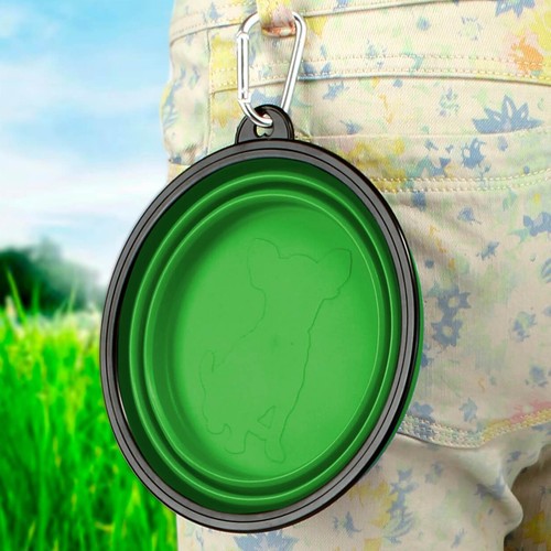 1000ml Comedero para Perro Viajes Agua Cuenco Animal Salir Plegable Plástico - Imagen 6 de 6