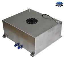 20 Gallon Lightweight Polished Race Drift Fuel Cell Tank Level Sender Aluminum