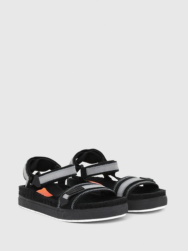 Diesel Men's Shoes Sandals Black / Grey ( 10 )