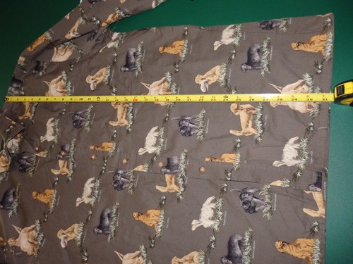 NWT Men's Outdoor Life Button Up Shirt size XL Dog Print Retriever Labrador - Picture 10 of 10