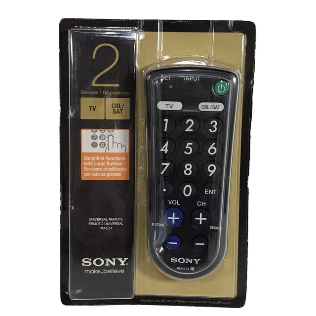 Sony 2 Device Universal Remote Control Rmez4 Black for sale online eBay
