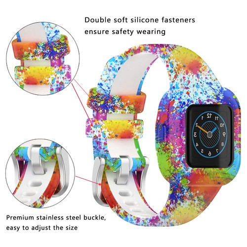 Watch Band Silicone Wristband Bracelet Printed for Garminfit vivofit JR 3 Strap - Picture 6 of 22