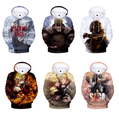 Vinland Saga 2 3D Hoodies Cosplay Thorfinn Sweatshirt Askeladd Jacke Mantel Coat