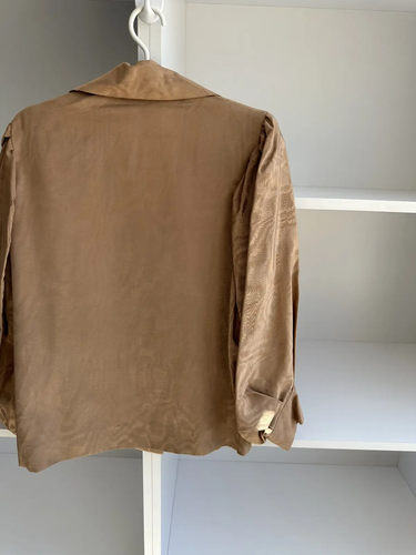 Blazer vintage Saint Laurent Paris Rive Gauche raso anni 80 - Foto 12 di 16