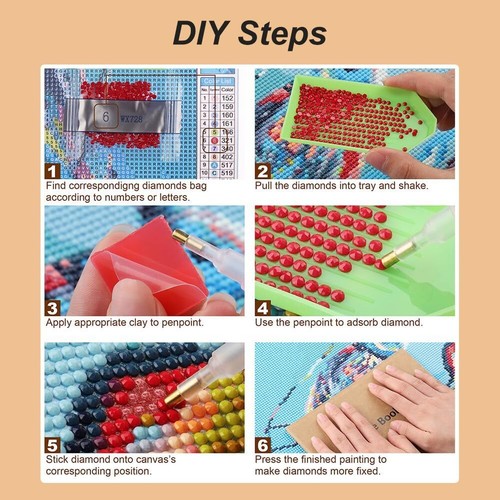Diamond Painting Kits for Adults, 5D DIY Diamond Art Kits for Beginners, Full... - Picture 6 of 7