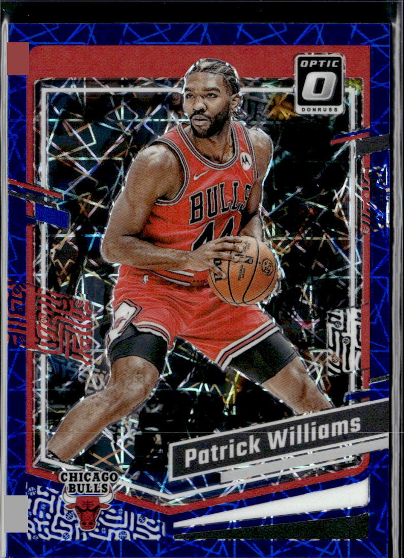2023-24 Donruss Optic #176 Patrick Williams Blue Velocity Prizm Chicago Bulls