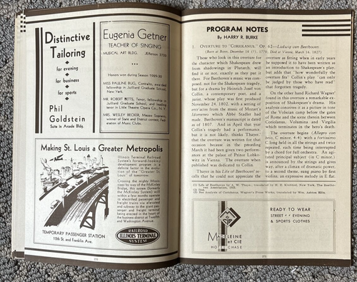 Saint Louis Symphony Orchestra Program Lot 1930-1931 (Jan-March) The Odeon - Picture 6 of 8
