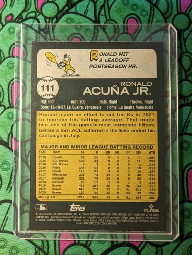 RONALD ACUNA JR 2018-2024 Cards ⚾ U PICK 🔥 Topps RC Parallel Mojo Refractor ASG - Picture 73 of 323