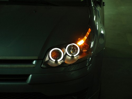 FARI ANGEL EYES A LED CITROEN C4 CROMO O NERI DAL 04> - Foto 7 di 8