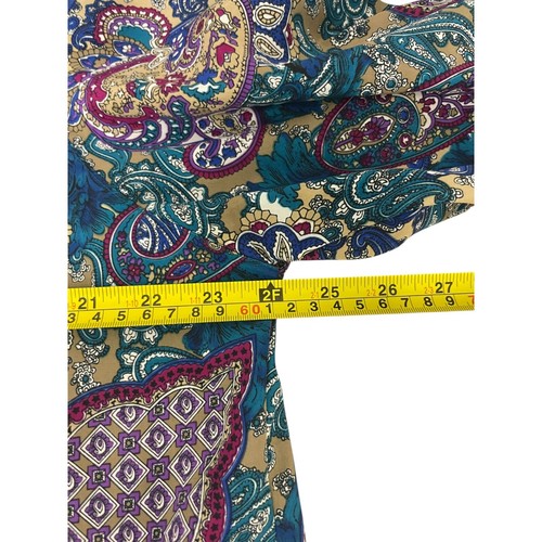 Blusa Alfred Dunner Abotonada Multicolor Paisley Mujer Talla 18 Manga Larga De Colección - Imagen 6 de 9