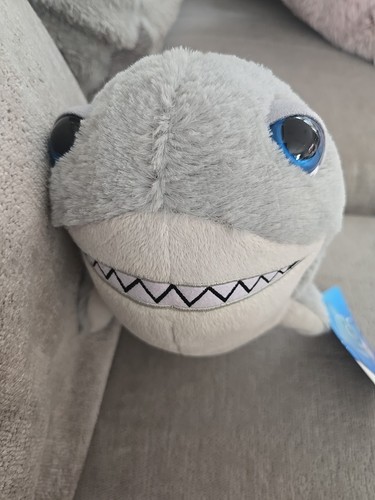 Etiqueta de tiburón gris Ocean Buddies 10" juguete suave nuevo con etiquetas regalo - Imagen 11 de 11