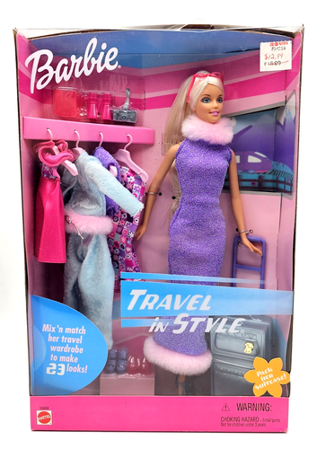 Vintage Barbie Travel in Style Doll 2001 Mattel 55668 NIB - Picture 1 of 5