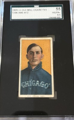 1909-1911 T206 Jake Atz Old Mill SGC 4.5