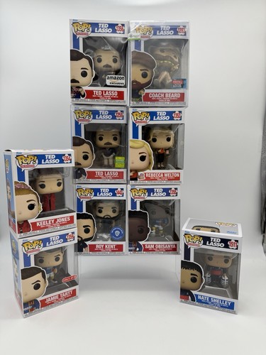 Funko Pop TV Ted Lasso Jamie Tartt Coach Beard Roy Kent Exclusives Set 9