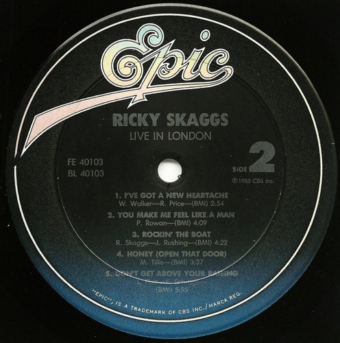 Ricky Skaggs - Live In London - LP, Album - Mint (M) - Picture 5 of 5