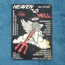 The Park Rave Flyer, A6, Acid House Club Rave Flyers