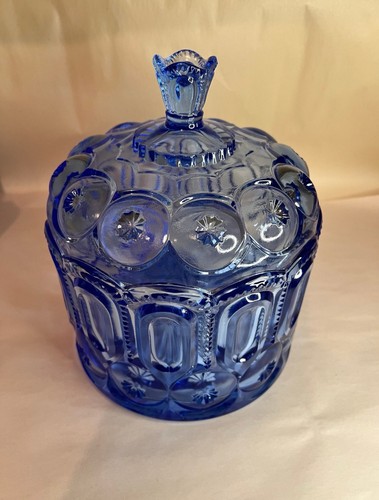 Moon And Star Glass Kimberlite Blue Large Jardiniere - Picture 2 of 6