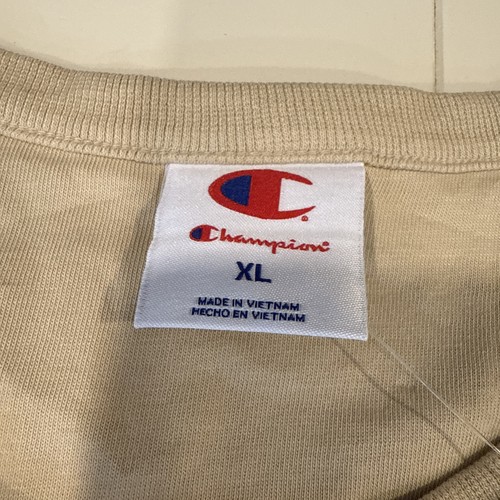 NUEVA Camiseta Champion Marrón Crema Manga Corta Para Hombre XL #19 - Imagen 4 de 8