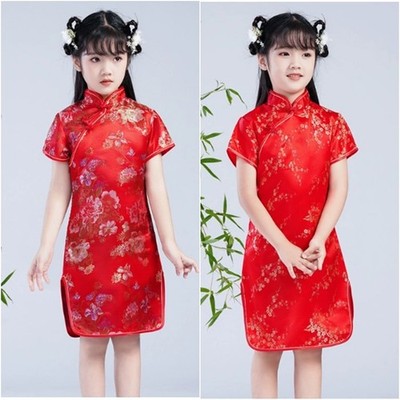 Kimono Kleidung Kurz Ärmel Chinesische Qipao Asiakleider Abendkleid Partykleid