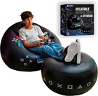 Inflatable Gaming Chair for Kids & Teens with Cup Holders and Side Pocket