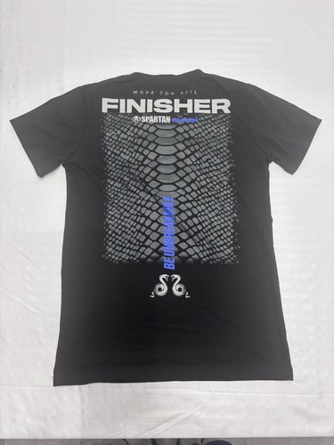 Spartan Craft Shirt Herren Medium Super Race Finisher Kurzarm Schwarz Neu - Bild 8 von 9