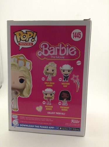 Barbie The Movie (2023) Gold Disco Barbie 1445 Funko Pop Vinyl NEU OVP - Bild 3 von 6