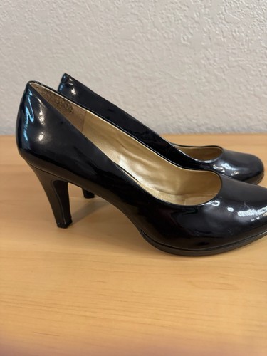 Alex Marie Women's 10M black Simple Pumps Heel Classic Comfort - Picture 8 of 14