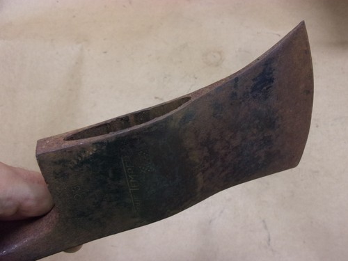 Vintage Forstwirtschaft TRUE TEMPER 33 Flint Edge Kelly Works Pulaski Axtkopf Antik Alt - Bild 7 von 19