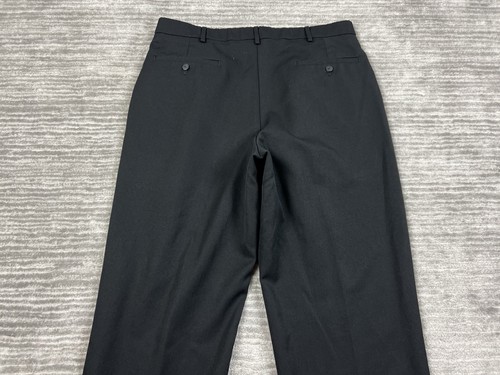 Studio Bill Blass Pants Mens 36x30 Black Poolyester Blend Cuffed - Picture 8 of 12