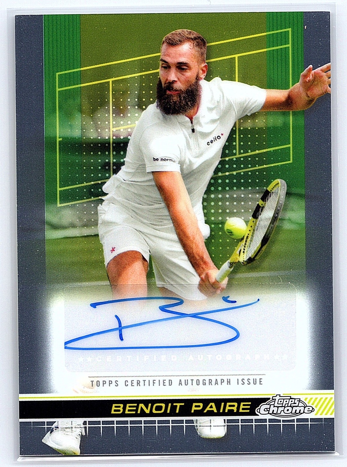 2024 Topps Chrome #TCA-BPE Benoit Paire Autographs