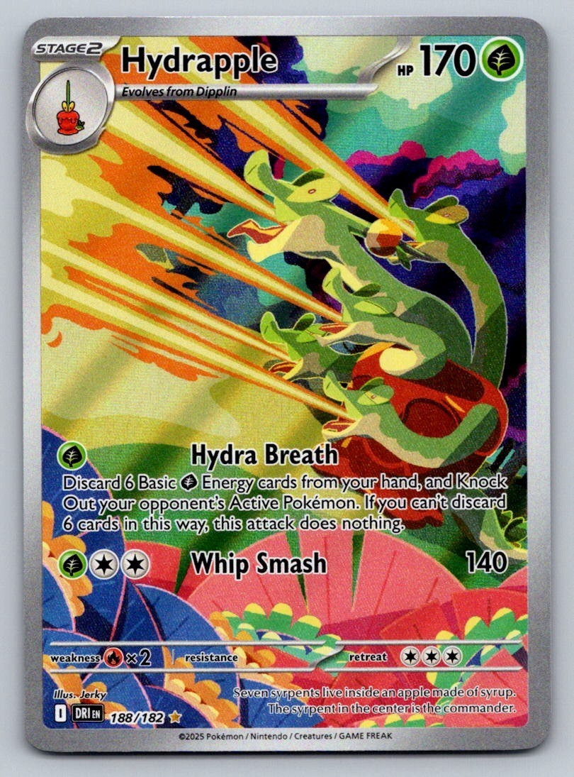 Pokemon Destined Rivals Hydrapple 188/182 NM